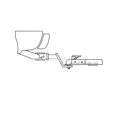 2 x 2 Trailer Coupler for Equipment Trailer